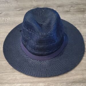 🐸NWT NAVY BLUE PANAMA HAT